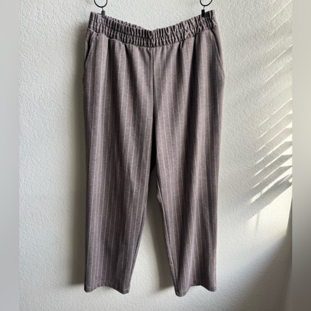a new day beige and white ankle length pants